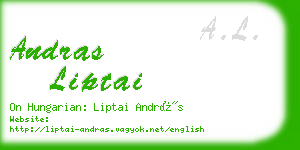 andras liptai business card